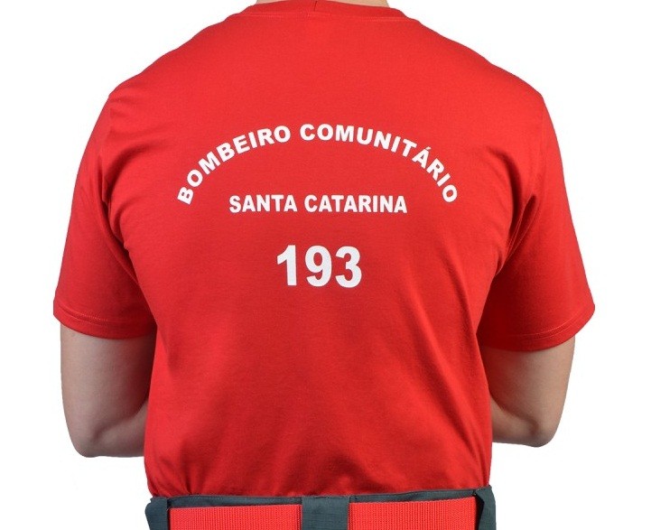 MTS Camiseta Poliviscose PV CBMSC Bombeiro Comunitario