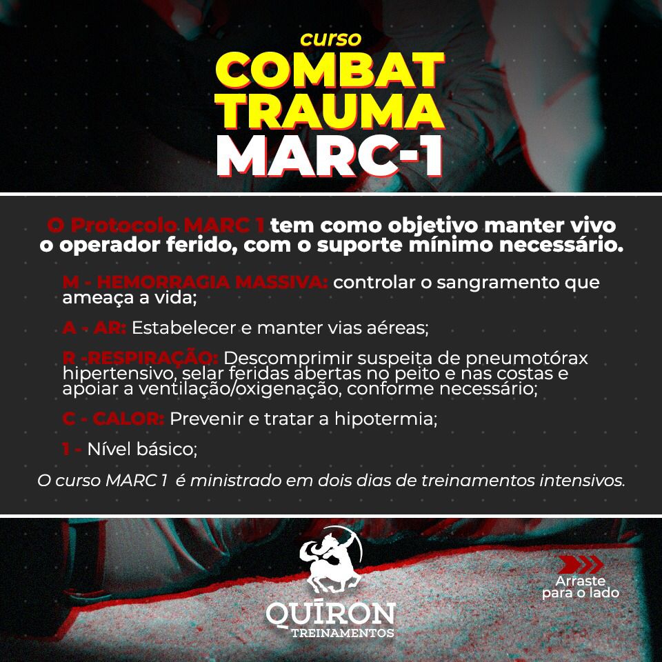QAP Curso Combat Trauma MARC1 - 09/10/21 e 10/10/21