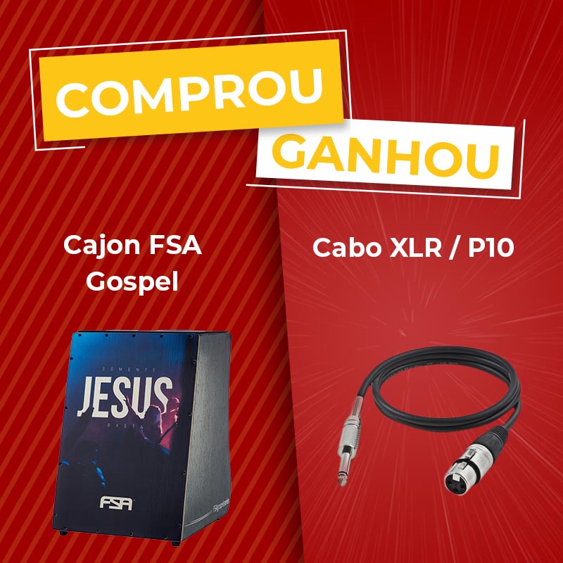 Compre Cajon FSA Gospel e ganhe Cabo XLR/P10