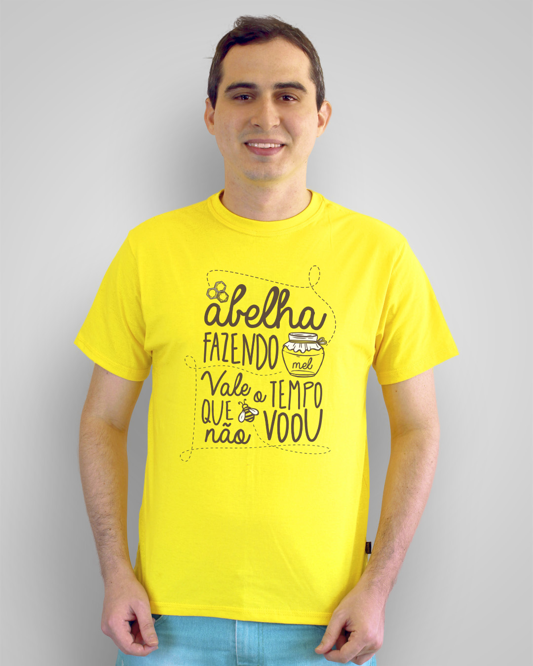 Camiseta Abelha fazendo mel, vale o tempo que não voou - Beto Guedes