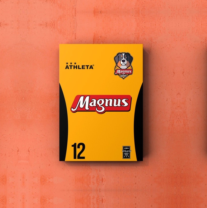 Placa Decorativa A4 - Uniforme Titular do Magnus Futsal #12
