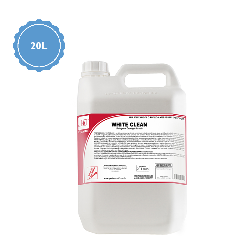 Detergente desengordurante White Clean Spartan 20L  - Higinet