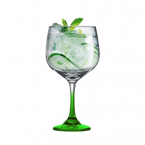 Taça de Gin Vidro Club Ruvolo com Haste Verde 705ml