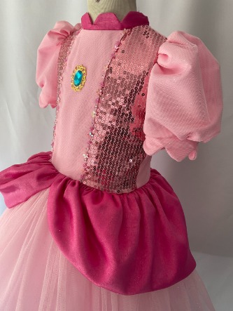 Vestido Princesa Peach - Mário Brós