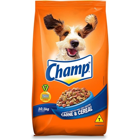 Ração Champ Carne e Cereal Para Cães Adultos 10,1 kg