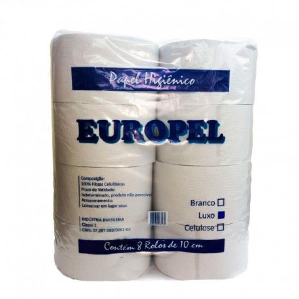 Papel higiênico Europel - pacote com 8 unidades