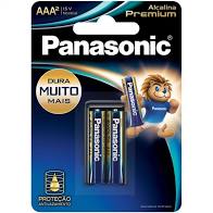 Pilha Panasonic AA Premium cartela com 2