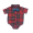 Camisa bebe menino Xadrez Flanelado Vermelho com gravatinha manga curta