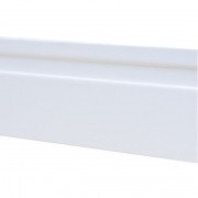 Rodapé MDF Branco 15 cm altura x 1.90 m de comprimento / com 1 friso largo