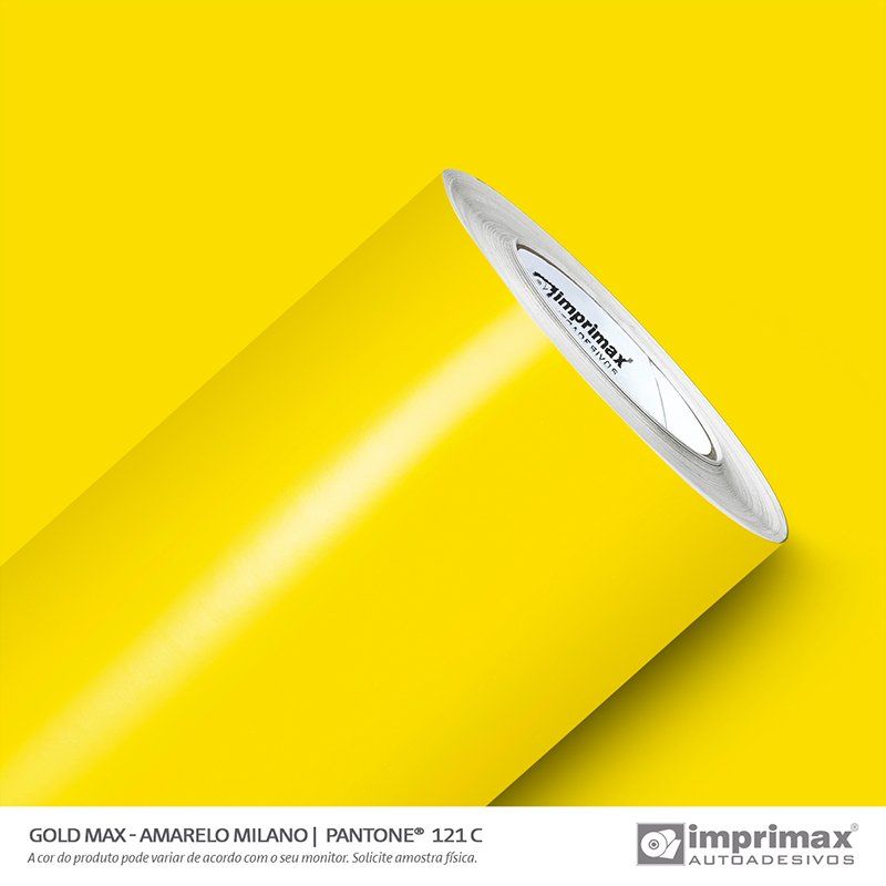 Bobina Imprimax para envelopamento e comunicação visual - Linha Gold Max - 1.22 m x 50 metros