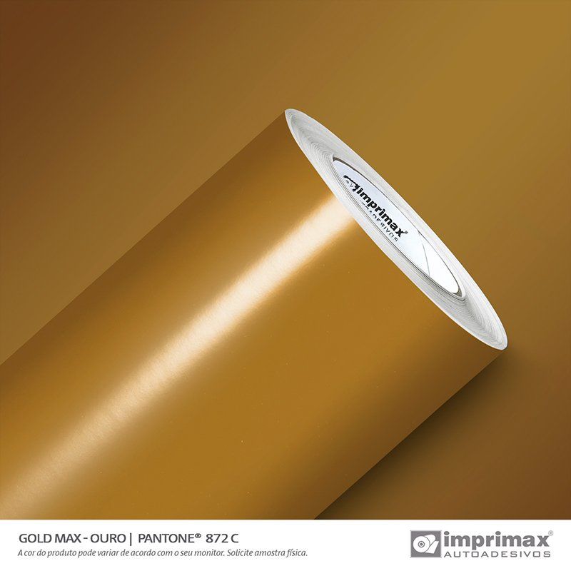 Bobina Imprimax para envelopamento e comunicação visual - Linha Gold Max - 1.22 m x 50 metros