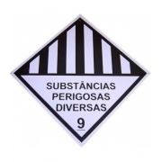 Placa Simbologia 9 - Subst Perigosa Diver - 33 X 33