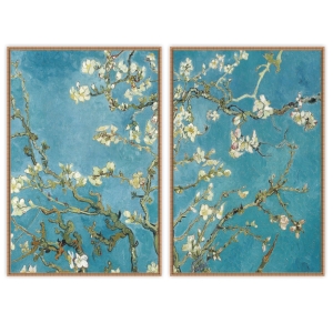 Composição com 2 Quadros Amendoeira em Flor - Vincent Van Gogh