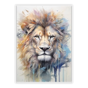 Quadro com Pintura de Leão