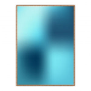 Quadro Abstrato Gradiente em Tons de Azul