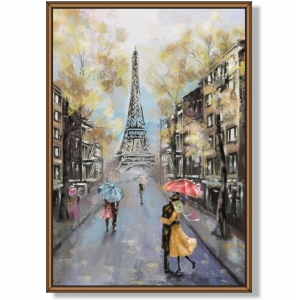 Quadro Decorativo com Pintura em Paris