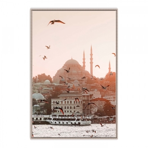 Quadro Decorativo Paisagem de Mesquita em Istambul - Turquia