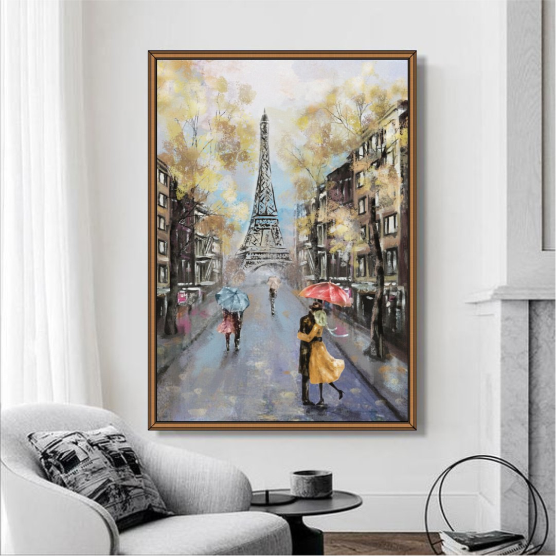 Quadro Decorativo com Pintura em Paris