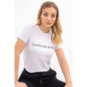 T Shirt Calvin Klein Logo Embossed