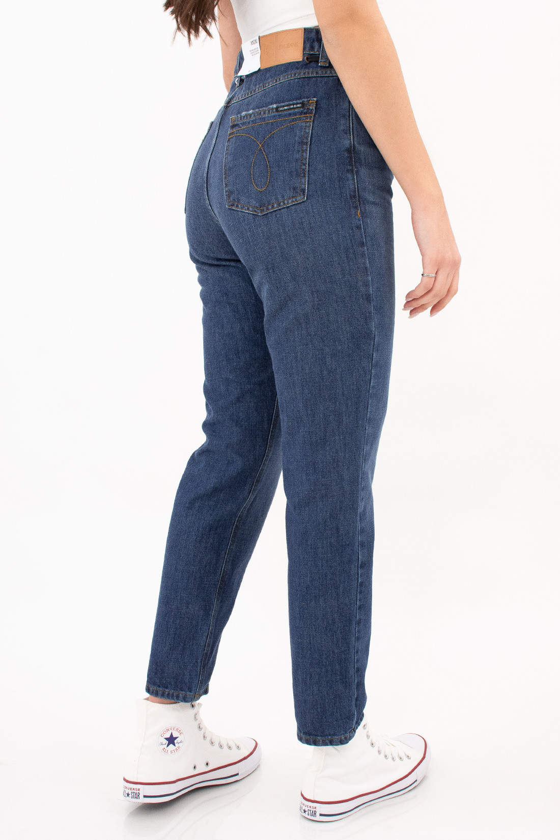 Calca Jeans Calvin Klein Mom Cadarço Global
