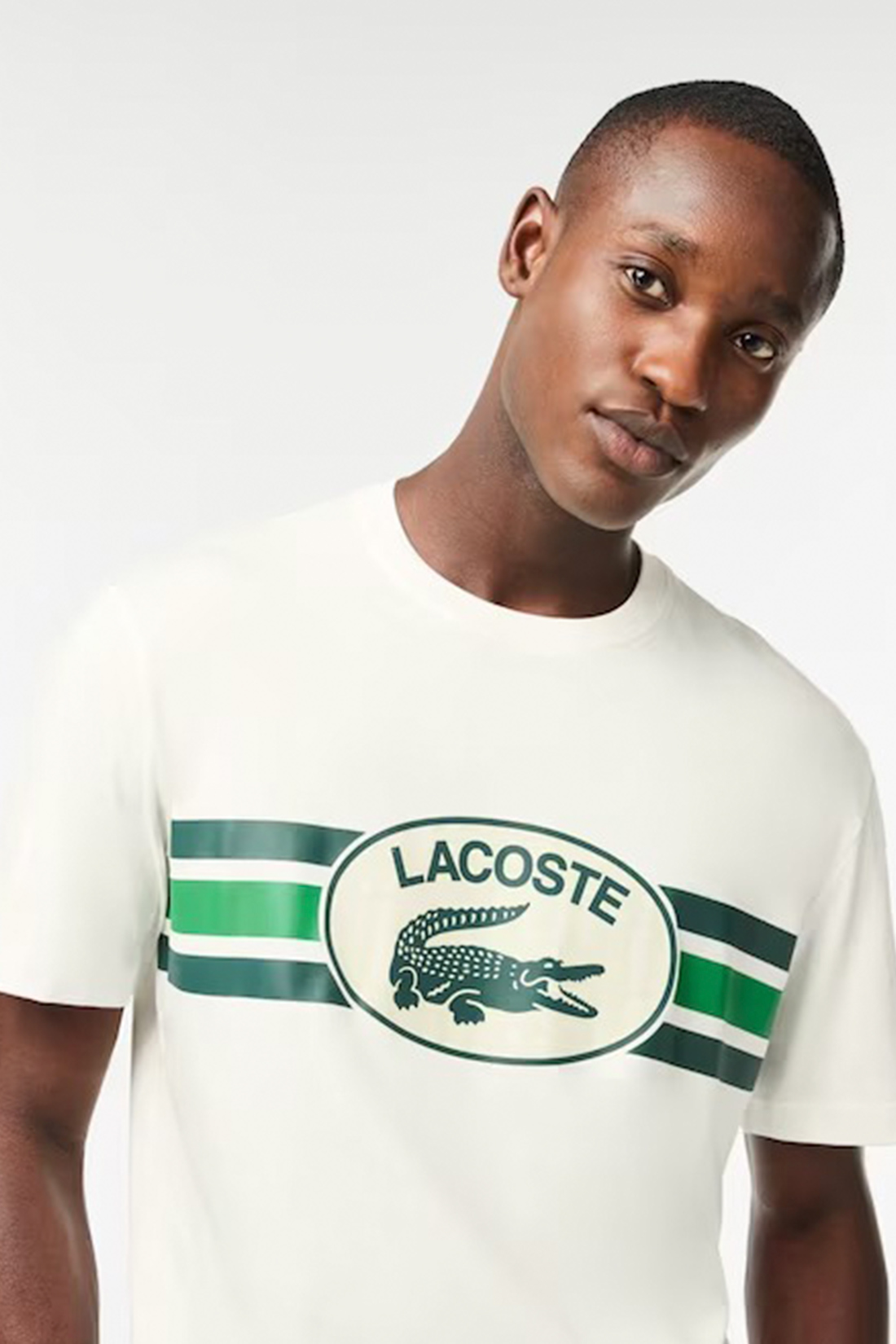 Camiseta Mc Lacoste Logo Faixas
