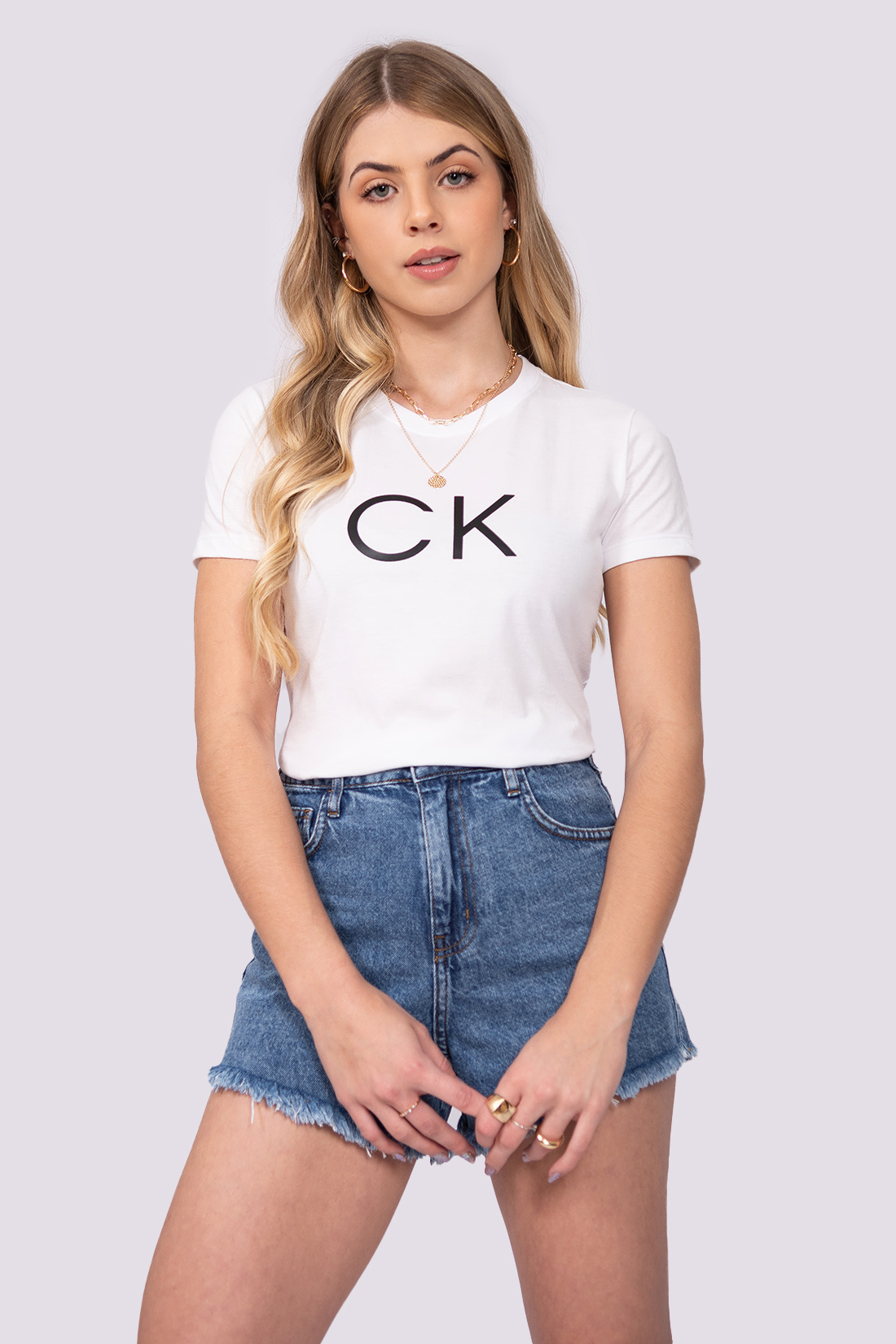 T Shirt Calvin Klein Logo Ck