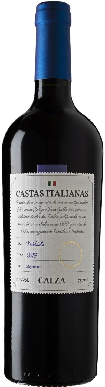 Vinho Nacional Nebbiolo Calza Castas Italianas