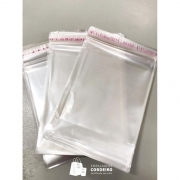 Saquinhos Transparentes com Aba adesivada 25x37cm (100 unidades)