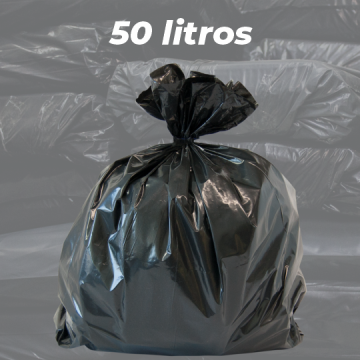 Saco de Lixo Preto Reforçado 50 LITROS - 5kg