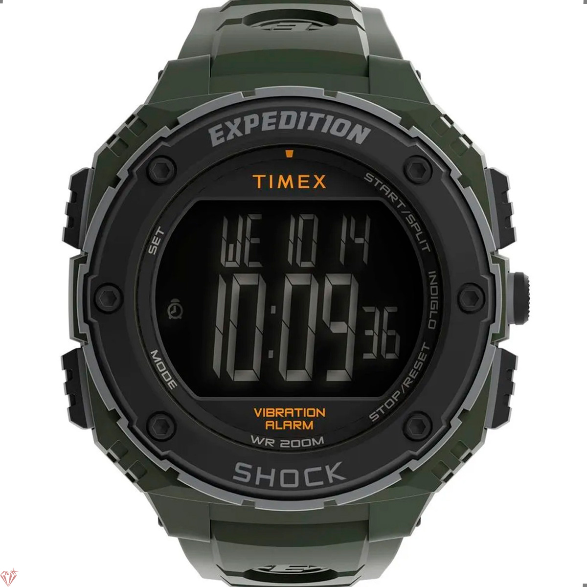 Relógio Timex Masculino Digital Expedition Shock Verde TW4B24100