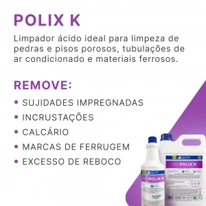 Kit 12 Uni - Polix K Desincrustante Ácido 01 L