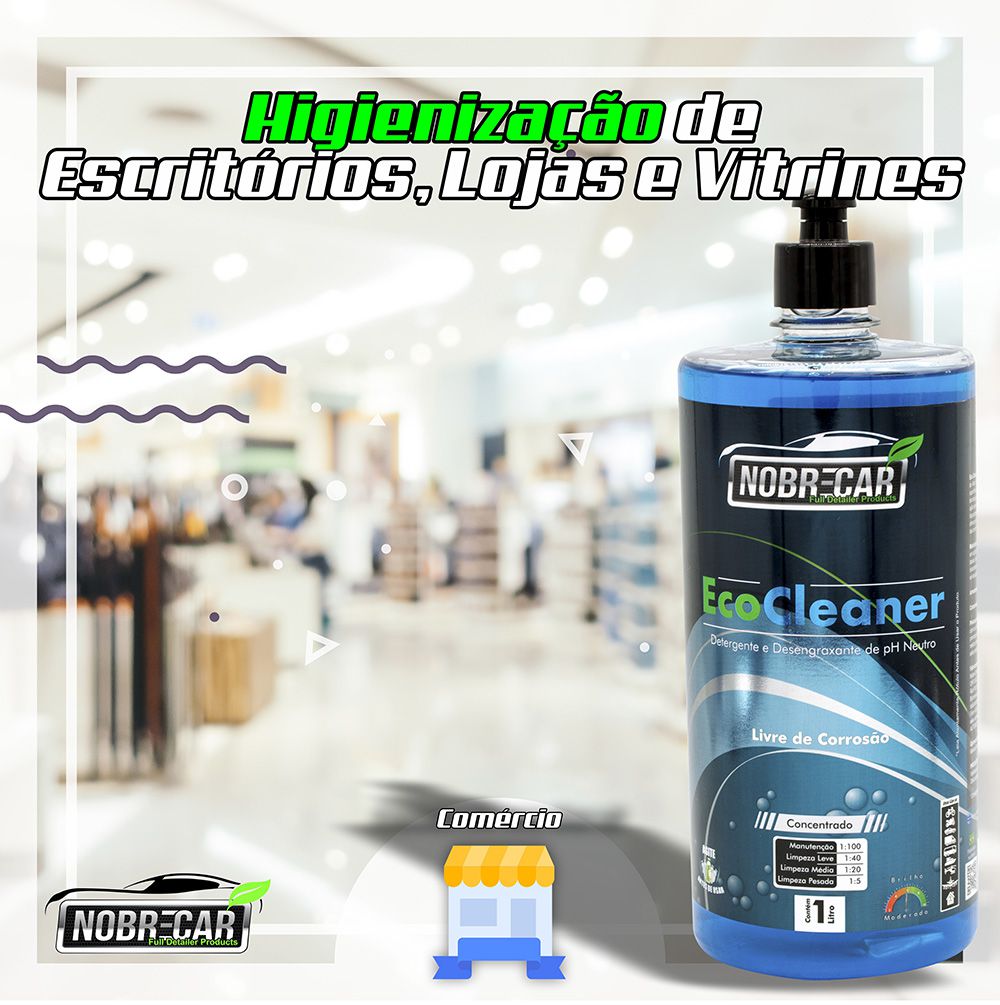 Eco Cleaner - Detergente e Desengraxante de pH Neutro - Limpador universal biodegradável de Alta Performance
