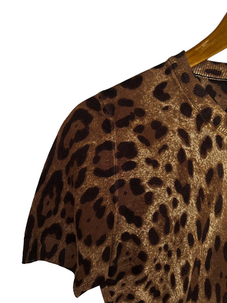 Blusa Dolce &amp; Gabbana Animal Print Size S