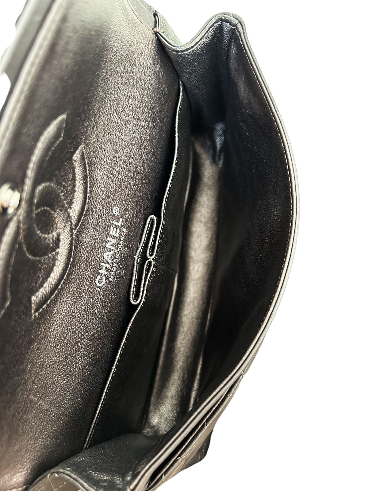 Bolsa Chanel Classic Double Flap Metalizada Com Dustbag