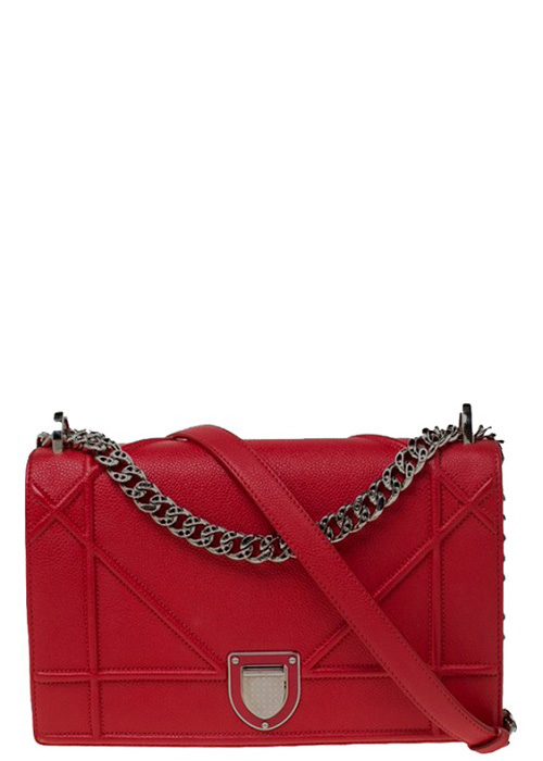 Bolsa Christian Dior Diorama Vermelha com Dustbag