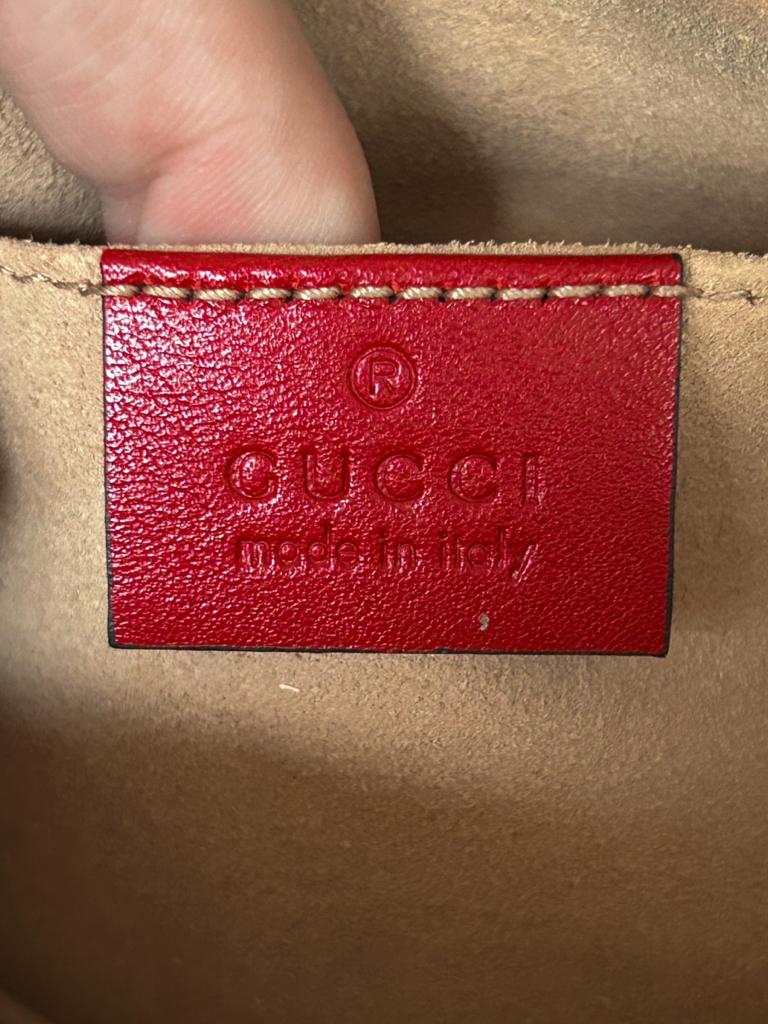 Pochete Gucci Marmont Vermelha 95 com Dustbag
