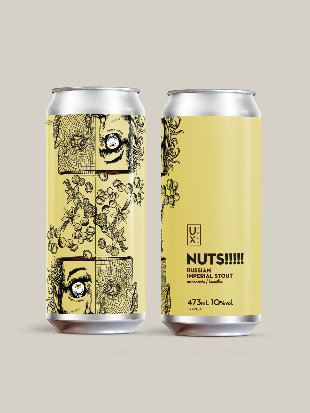Cerveja UX Brew Nuts!!!! Russian Imperial Stout 473ml
