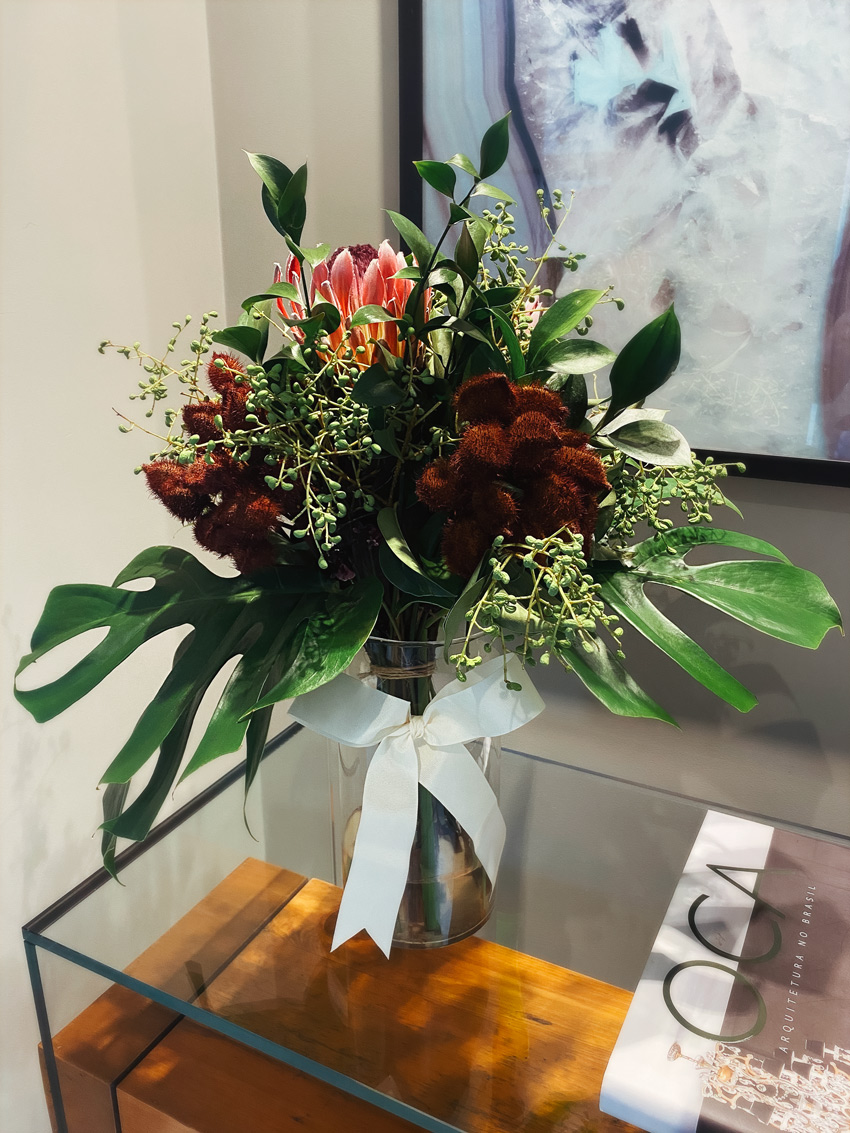 Flores Exóticas e Protea - Vaso Native