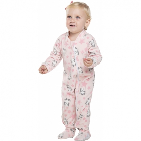 Pijama Macacão de Inverno Pandinhas