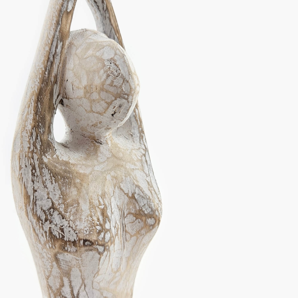 Escultura Yoga Branca - Foto 5