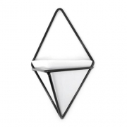 Vaso Branco Triangular Linha Vasos De Parede