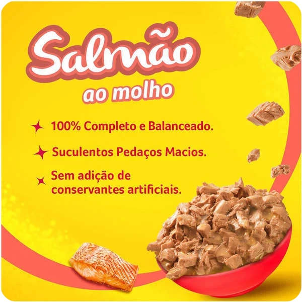 FRISKIES SACHÊ SALMÃO AO MOLHO 85g