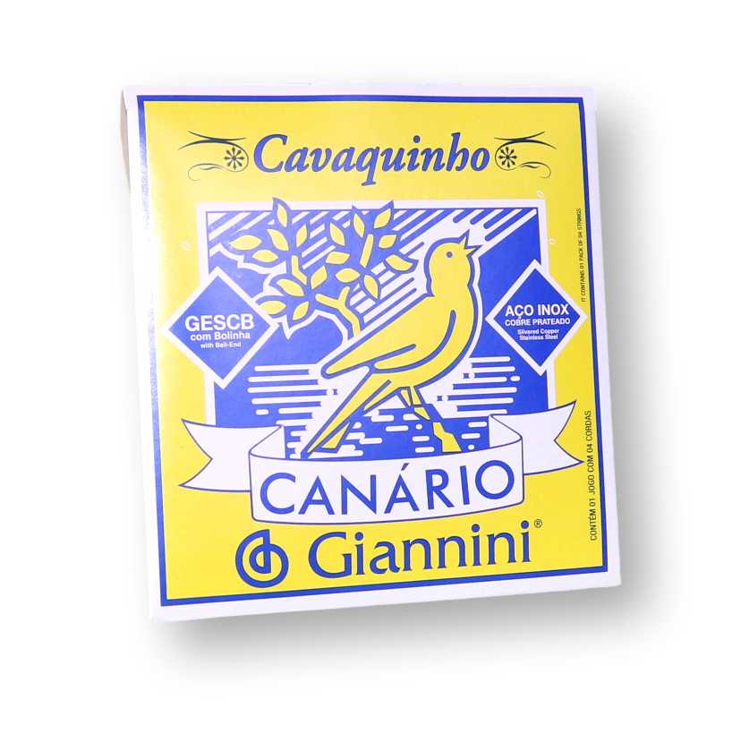 Encordoamento Cavaquinho Giannini Canário Inox Média Gescb