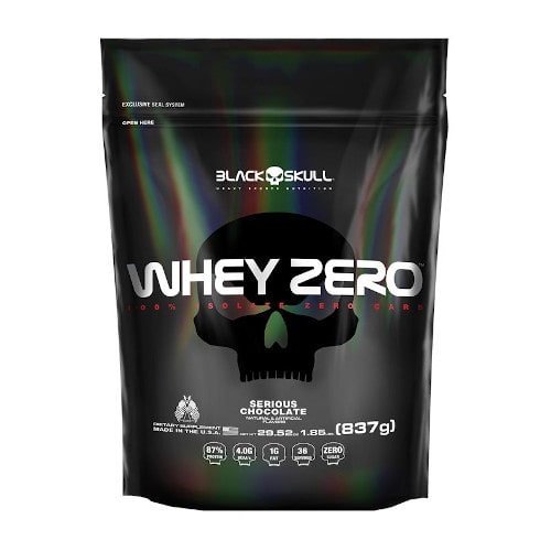 Whey Zero Refil 837g - Black Skull
