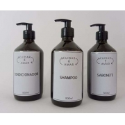 KIt Frasco Pet Âmbar 500ml -  03 peças (Shampoo, Condicionador E Sabonete)