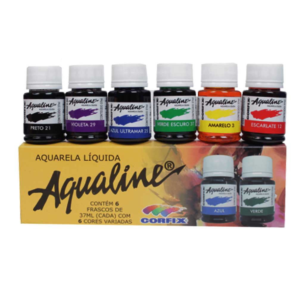 Aquarela Liquida Corfix 37ml (Aqualine) cores avulsas