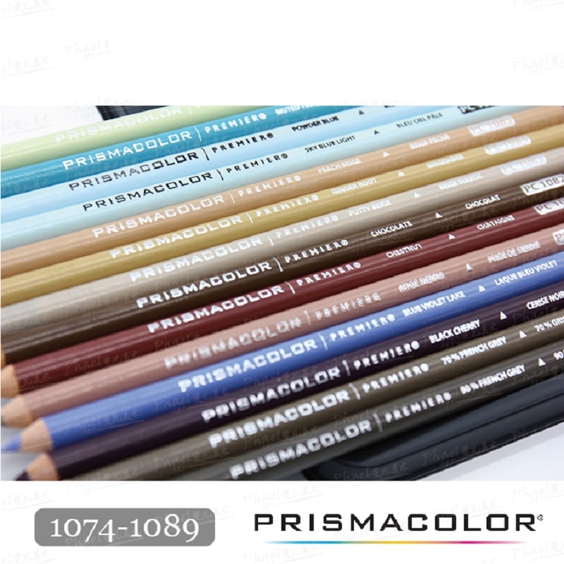 Original lapices de cores prismacolor morandi lápis de cor oleosa único PC1074-1089 tecnicas coloreados arte