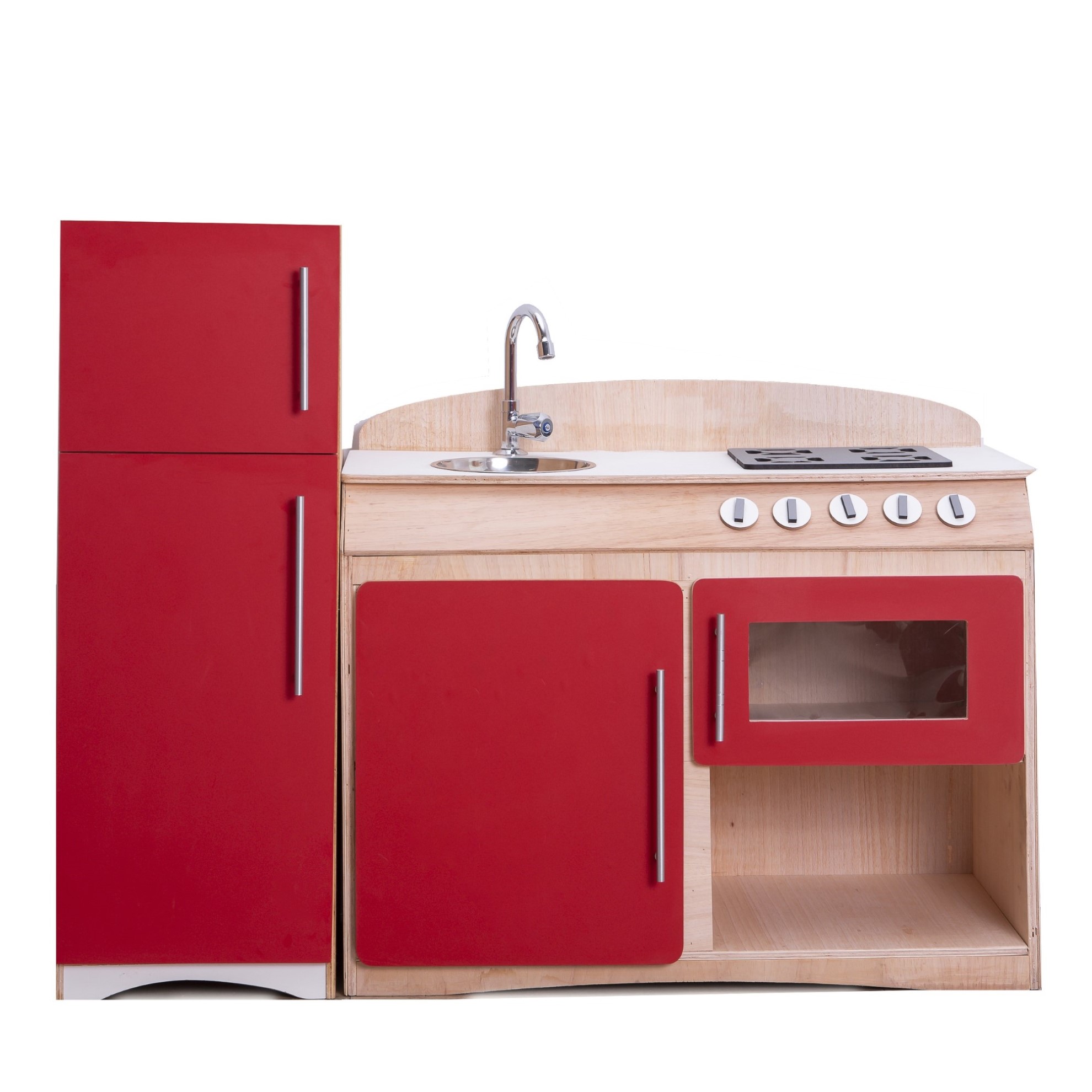 Cozinha Infantil Flórida Vermelha com Refrigerador Fashion Toys