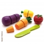 Coleção Comidinhas - Kit legumes com corte (5 peças)