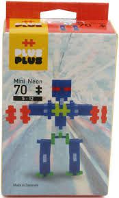 Plus-Plus Mini - Neon Robots 70 peças